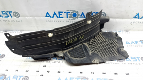 The front right fender liner, lower part, Audi E-Tron 19-23, cracks, dent
