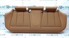 Rear seat cushion for BMW 3 G20 21-25, brown COGNAC artificial leather, perforated, rusty frame