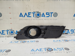 Left front bumper grille for Audi A6 C7 12-15 with radar and chrome trim
