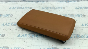 BMW 3 G20 21-25 center console armrest, brown COGNAC leather, no stitching