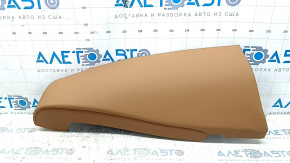 Left rear seat side trim for BMW 3 G20 19-25, brown artificial leather, COGNAC