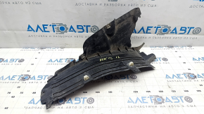 Front left fender liner, lower part, Audi E-Tron 19-23, missing fragment, cracks, broken fasteners