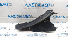 Front left fender liner, lower part, Audi E-Tron 19-23, missing fragment, cracks, broken fasteners