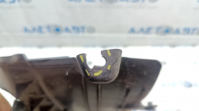 Front left fender liner, lower part, Audi E-Tron 19-23, missing fragment, cracks, broken fasteners