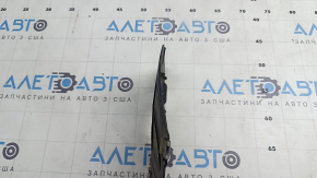 Front left underbody protection for Audi E-Tron 19-23, cracks, tears, broken fasteners, bent
