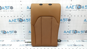 Left rear seat backrest BMW 3 G20 21-25, brown COGNAC artificial leather, perforated