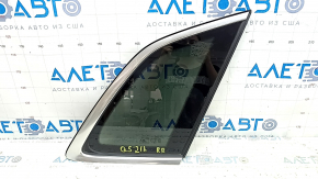 Rear right fixed glass window for Audi Q5 80A 23-25 with chrome molding