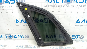 Rear right fixed glass window for Audi Q5 80A 23-25 with chrome molding
