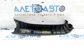 Right trunk door trim for a Subaru Outback 1915, black, worn, scratched