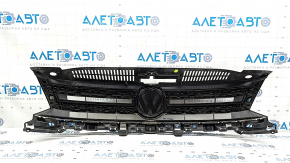 Radiator grille assembly VW Tiguan 12-18 rest with badge, sand