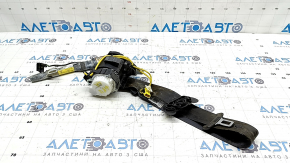 Driver's seat belt for VW Tiguan 13-18, black, with tensioner, water contact, dry cleanable