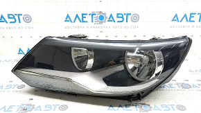 Left front headlight for a VW Tiguan 12-18, bare, restyling, halogen, scratches, peeling varnish
