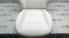 Tesla Model Y 20-25 passenger seat upholstery, white leather, heated, scratches