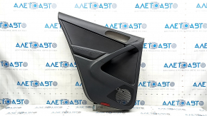 Door trim panel rear left VW Tiguan 09-17 black, insert black leather, armrest black leather, with window lift control, Fender, worn