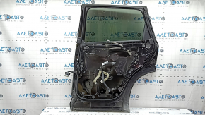 Rear right door assembly for Nissan Rogue 21-24 S, SV, keyless, tinted, black KH3, bumper