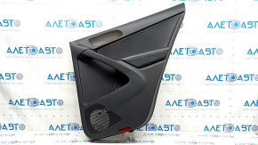 Black rear right door panel for a VW Tiguan 09-17, black leather insert, black leather armrest, with power window controls, Fender, dry-cleanable