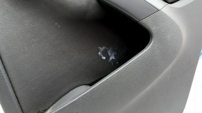 Black rear right door panel for a VW Tiguan 09-17, black leather insert, black leather armrest, with power window controls, Fender, dry-cleanable
