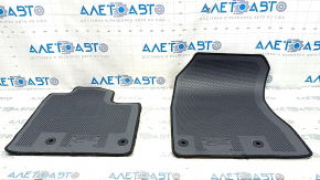 Set of floor mats for Nissan Rogue 21-22, cloth, black, for cleaning