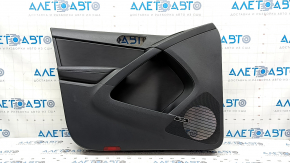 Black door trim panel, front left, VW Tiguan 09-17, black leather insert, black leather armrest, fender, worn