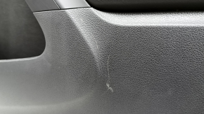 Black front right door panel for VW Tiguan 09-17, black leather insert, black leather armrest, fender, worn