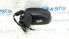Left side mirror assembly for Nissan Rogue 21-23 BSM, US built, 7-pin, with turn signal, heated, black