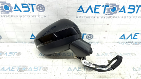 Right side mirror assembly for Nissan Rogue 21-23 BSM, US built, 7-pin, with turn signal, heated, black