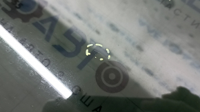 Rear left door glass for a 2014 Nissan Rogue, US built, tinted, scratches