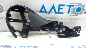 Tesla Model Y 20-25 black, worn passenger seat trim bracket, left side