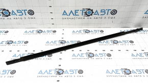 Door-glass molding, center rear left, Nissan Rogue 21-24, matte black, dented