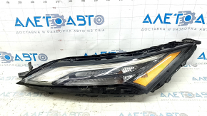 Left turn signal DRL Nissan Rogue 21-24 halogen + LED, built by us, cracked glass, sand