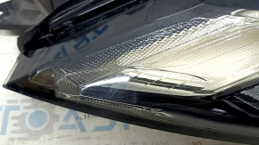 Left turn signal DRL Nissan Rogue 21-24 halogen + LED, built by us, cracked glass, sand