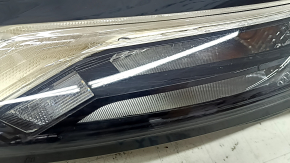 Left turn signal DRL Nissan Rogue 21-24 halogen + LED, built by us, cracked glass, sand