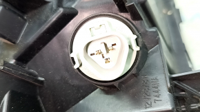 Left turn signal DRL Nissan Rogue 21-24 halogen + LED, built by us, cracked glass, sand