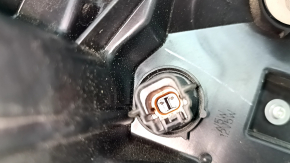 Left turn signal DRL Nissan Rogue 21-24 halogen + LED, built by us, cracked glass, sand