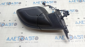 Left side mirror assembly for Audi E-Tron 19-23, heated, auto-dimming, BSM with chrome molding, black