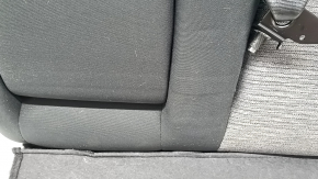 Left rear seat backrest, 2nd row, Nissan Rogue 21-22, black and gray cloth, US built, with black belt, needs cleaning, dented
