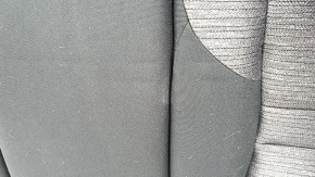 Left rear seat backrest, 2nd row, Nissan Rogue 21-22, black and gray cloth, US built, with black belt, needs cleaning, dented