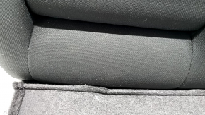 Left rear seat backrest, 2nd row, Nissan Rogue 21-22, black and gray cloth, US built, with black belt, needs cleaning, dented