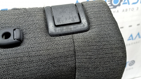 Left rear seat backrest, 2nd row, Nissan Rogue 21-22, black and gray cloth, US built, with black belt, needs cleaning, dented