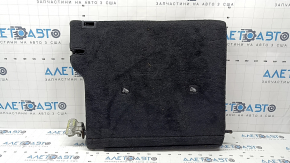 Left rear seat backrest, 2nd row, Nissan Rogue 21-22, black and gray cloth, US built, with black belt, needs cleaning, dented