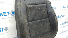 Driver's seat back upholstery for a VW Tiguan 09-17, black leather, heated, dry-cleanable