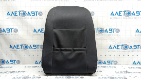Driver's seat back upholstery for a VW Tiguan 09-17, black leather, heated, dry-cleanable