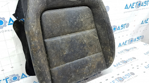 Driver's seat cushion upholstery for a VW Tiguan 09-17, black leather, heated, dry-cleanable