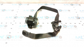 Jeep Cherokee KL 19-22 black passenger seat belt, broken pad mount