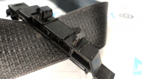 Jeep Cherokee KL 19-22 black passenger seat belt, broken pad mount