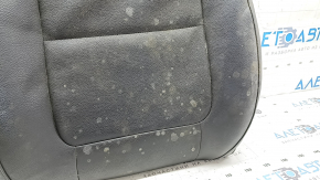 VW Tiguan 09-17 passenger seat back upholstery, black leather, heated, ready to clean