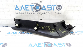 Right Mitsubishi Outlander 14-22 black trunk lid trim, scratched, worn