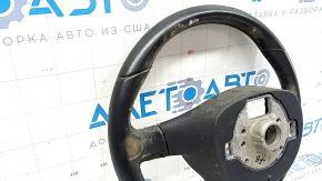 Naked steering wheel for a VW Tiguan 11-18 restyling, black leather, no buttons, ready for dry cleaning