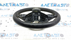 Naked steering wheel for a VW Tiguan 11-18 restyling, black leather, no buttons, ready for dry cleaning