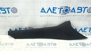 Nissan Rogue 21-24 center console trim, upper right side, plastic, black, scuffed